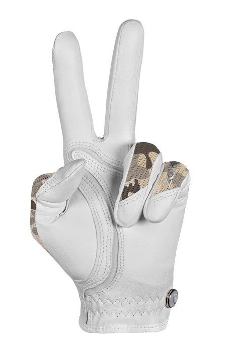 Zoom Sun Style Powernet guanto da golf donna, bianco/beige camouflage