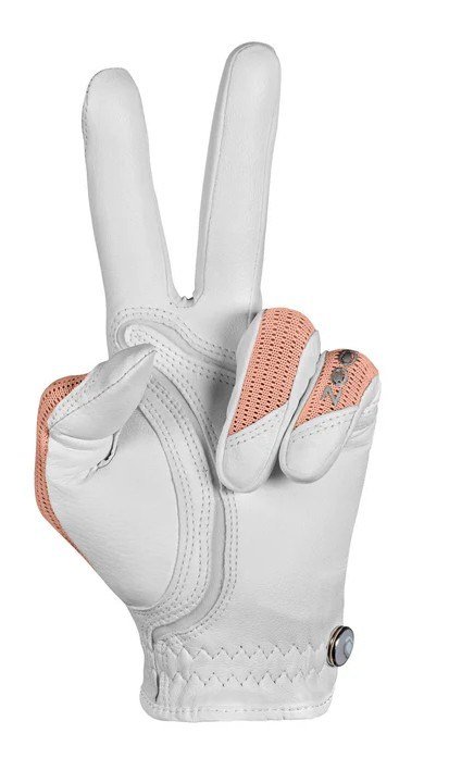 Zoom Zoom Sun Style Powernet guanto da golf donna, bianco/pesca
