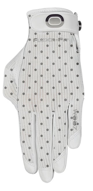 Zoom Sun Style Powernet guanto da golf da donna, bianco/pois