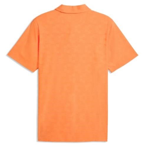 Puma Mattr Deco Jacquard polo uomo, melon glow