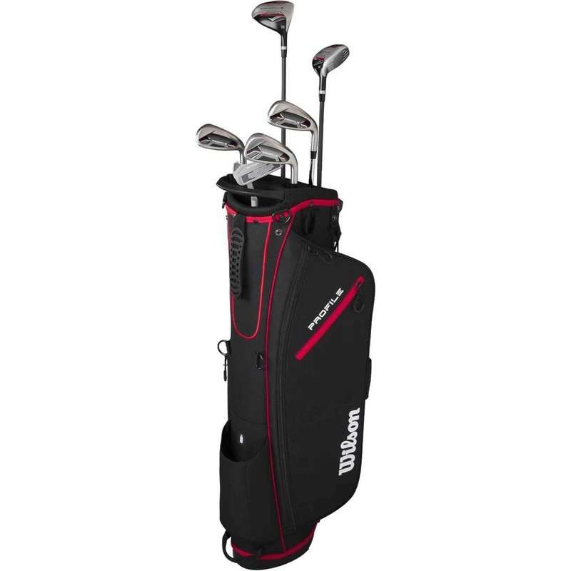 Wilson Profile set golf da uomo (grafite), mancino + sacca stand