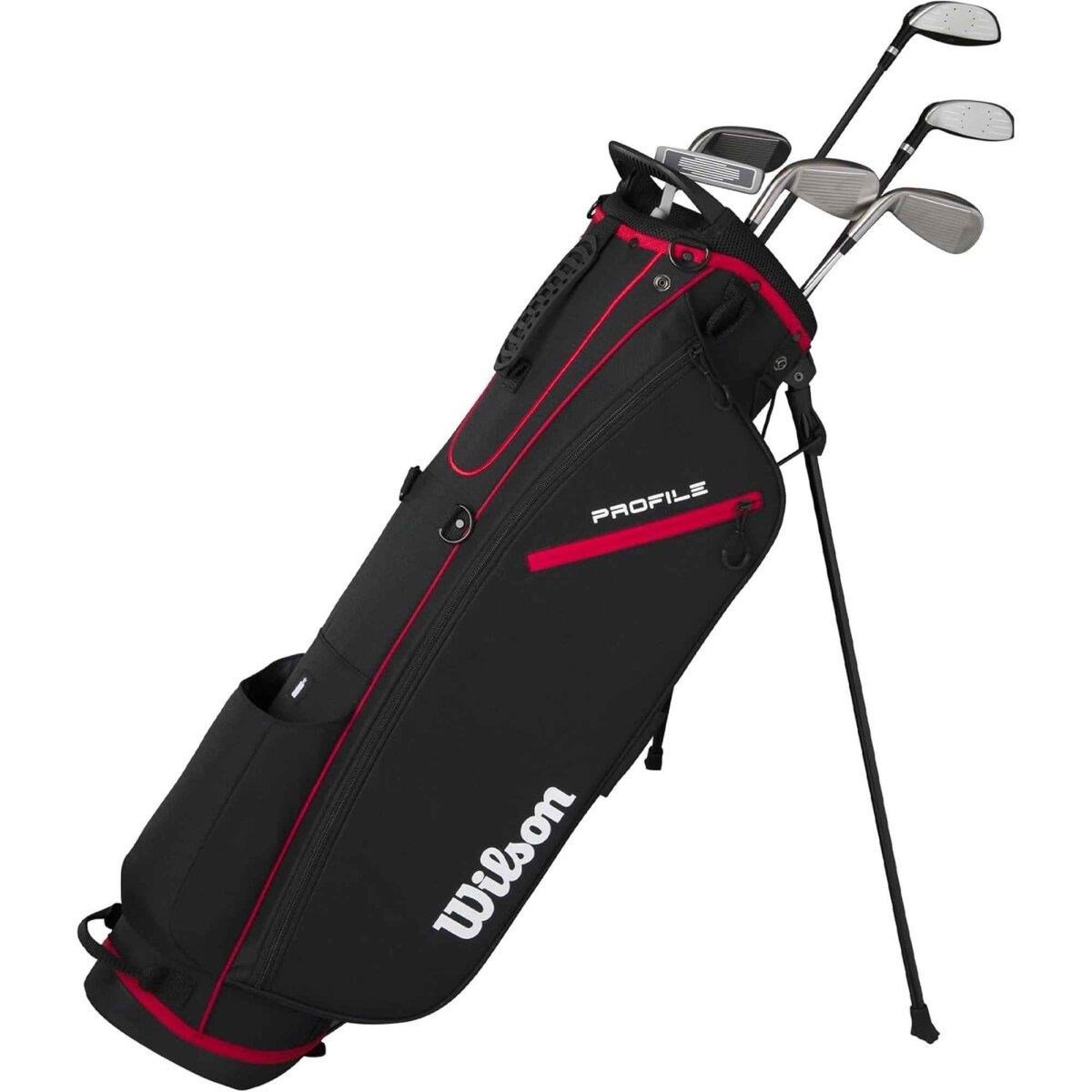 Wilson Profile set golf da uomo (grafite), mancino + sacca stand