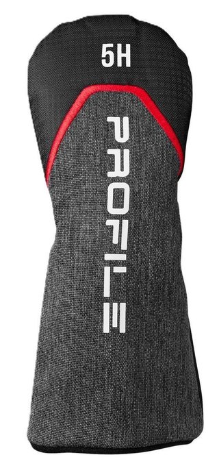 Wilson Profile set golf da uomo (acciaio), MRH + borsa stand, nero/rosso/argento
