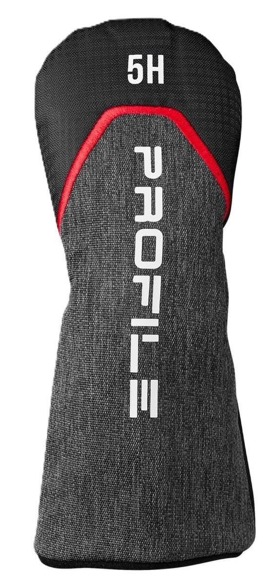 Wilson Profile set golf da uomo (acciaio), MRH + borsa stand, nero/rosso/argento