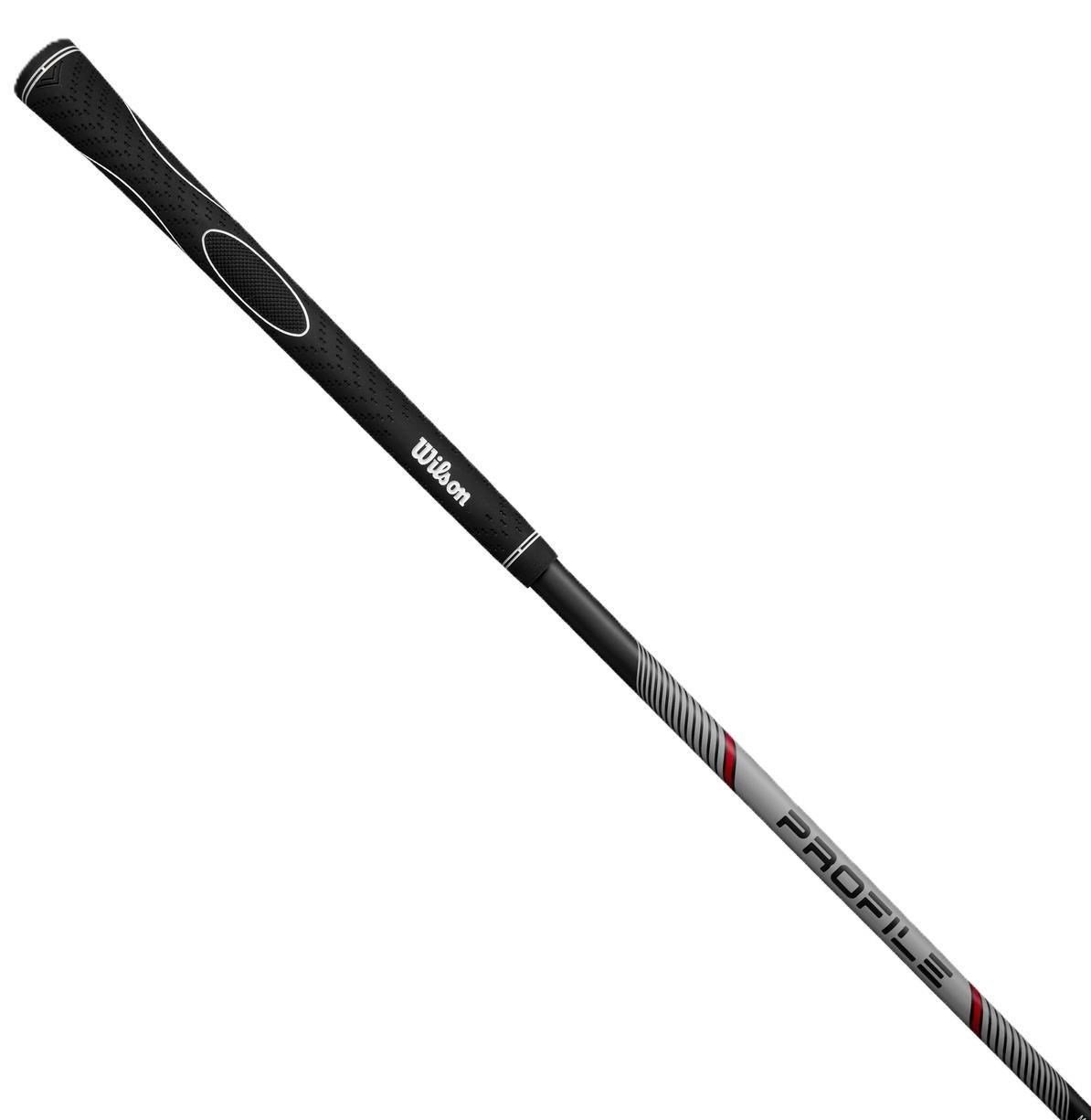 Wilson Profile set golf da uomo (acciaio), MRH + borsa stand, nero/rosso/argento