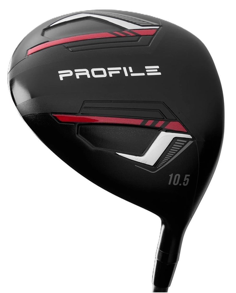 Wilson Profile set golf da uomo (acciaio), MRH + borsa stand, nero/rosso/argento