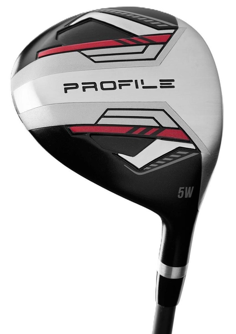 Wilson Profile set golf da uomo (acciaio), MRH + borsa stand, nero/rosso/argento