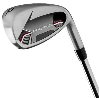 Wilson Profile set golf da uomo (acciaio), MRH + borsa stand, nero/rosso/argento