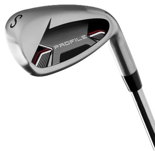 Wilson Profile set golf da uomo (acciaio), MRH + borsa stand, nero/rosso/argento