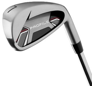 Wilson Profile set golf da uomo (acciaio), MLH + borsa stand, nero/rosso/argento