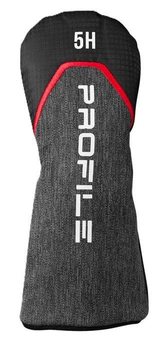 Wilson Profile set golf da uomo (acciaio), MLH + borsa stand, nero/rosso/argento