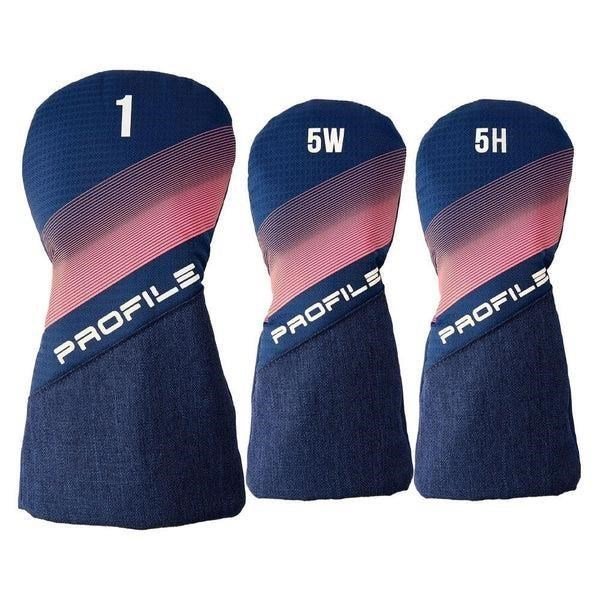 Wilson Profile Ladies set golf da donna, LLH + borsa carrello, navy/oro rosa/argento