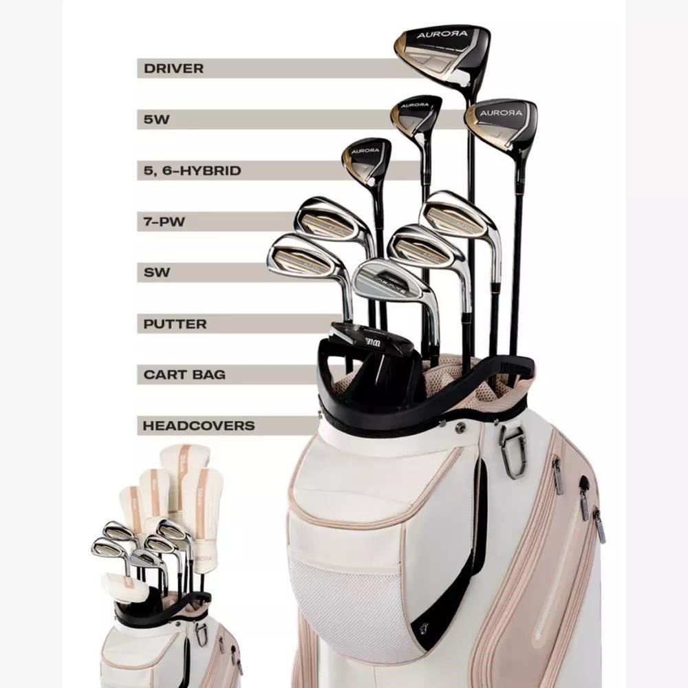 Wilson Aurora set golf da donna (grafite), mancina + borsa carrello