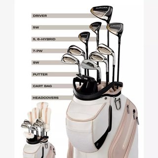 Wilson Aurora set golf da donna (grafite), mancina + borsa carrello