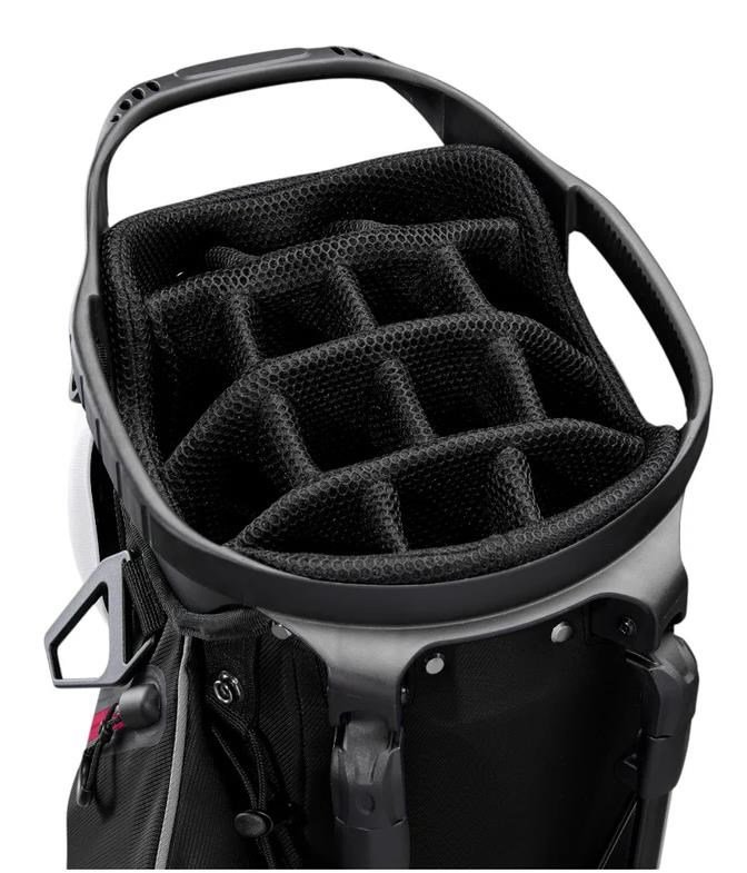 Wilson Talus 14 stand bag, bianco/nero