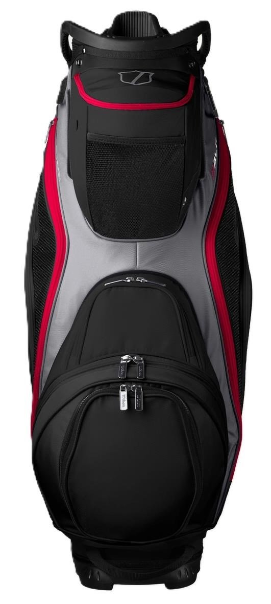 Wilson Alpine Dry cart bag, nero/grigio/rosso