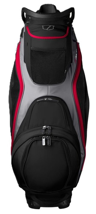 Wilson Alpine Dry cart bag, nero/grigio/rosso
