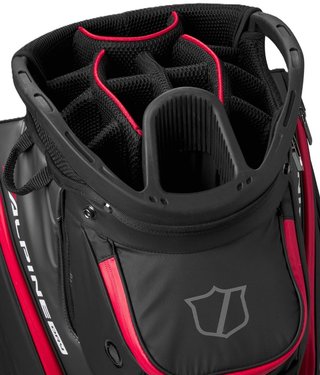 Wilson Alpine Dry cart bag, nero/grigio/rosso