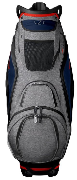 Wilson Alpine Dry cart bag, grigio/navy/rosso