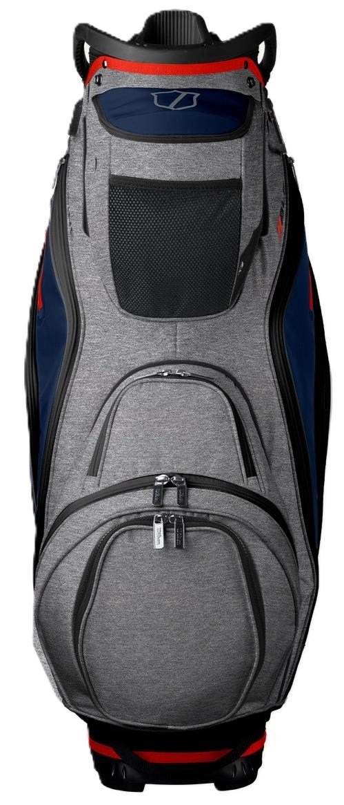 Wilson Alpine Dry cart bag, grigio/navy/rosso