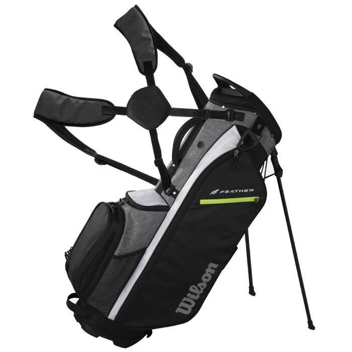 Wilson Feather stand bag, nero/grigio/bianco