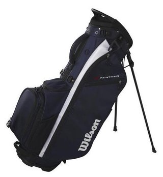 Wilson Feather stand bag, blu navy/bianco