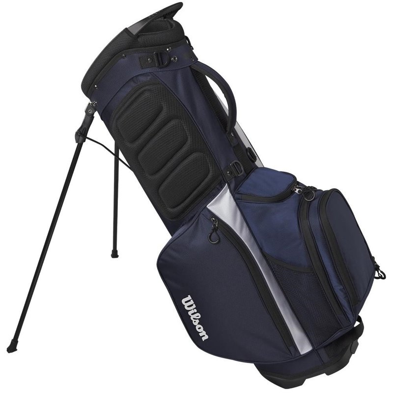 Wilson Feather stand bag, blu navy/bianco