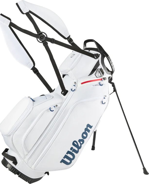 Wilson Talus 5 stand bag, bianco/rosso/blu