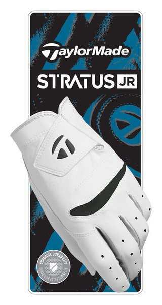 TaylorMade Stratus junior guanto da golf, bianco