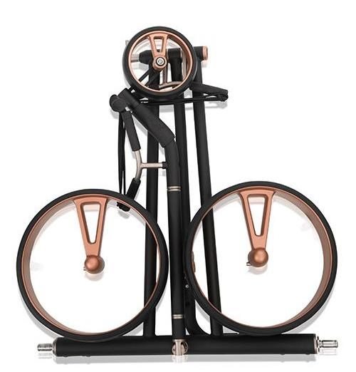 JuCad Phantom Titan Black on Black Rosé 3.0 carrello elettrico, rosé