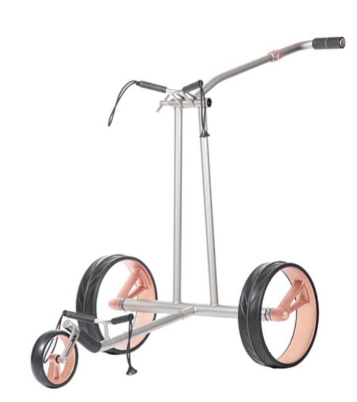 JuCad Phantom Titan Rosé eX 3.0 carrello elettrico + borsa, rosa