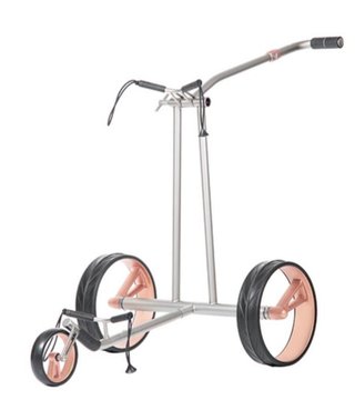 JuCad Phantom Titan Rosé eX 3.0 carrello elettrico + borsa, rosa