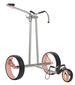 JuCad Phantom Titan Rosé eX 3.0 carrello elettrico + borsa, rosa
