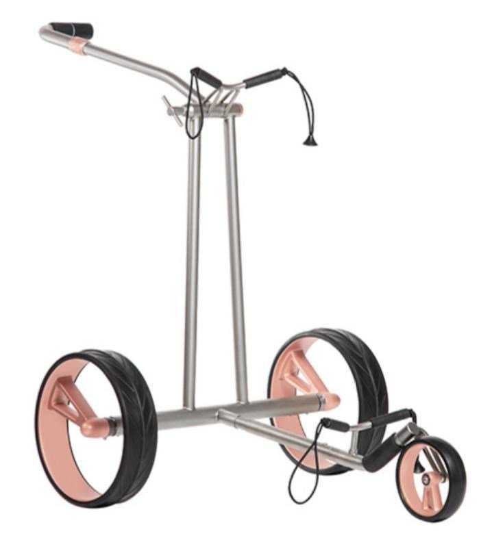 JuCad Phantom Titan Rosé eX 3.0 carrello elettrico + borsa, rosa