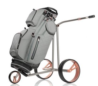 JuCad Phantom Titan Rosé eX 3.0 carrello elettrico + borsa, rosa