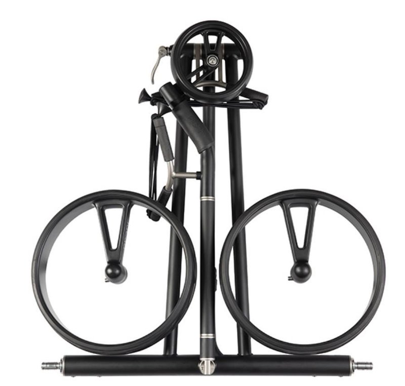 JuCad Phantom Titan Black on Black 3.0 carrello elettrico + borsa, titanium