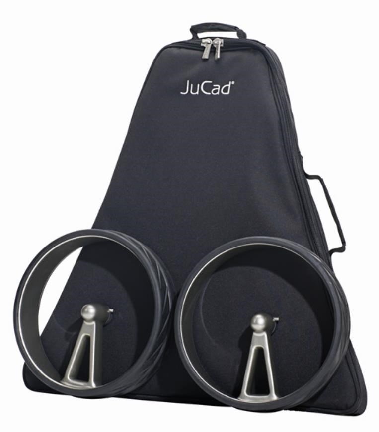 JuCad Phantom Titan Black on Black 3.0 carrello elettrico + borsa, titanium