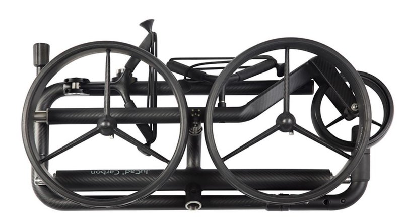 JuCad Carbon Travel Nero SV 3.0 carrello elettrico, nero