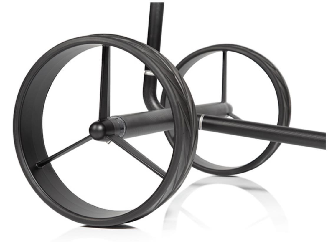 JuCad Carbon Travel Nero SV 3.0 carrello elettrico, nero