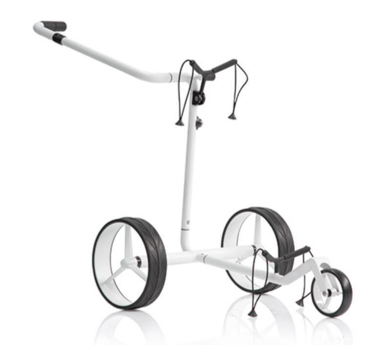 JuCad Carbon Travel Bianco SV 3.0 carrello elettrico, bianco