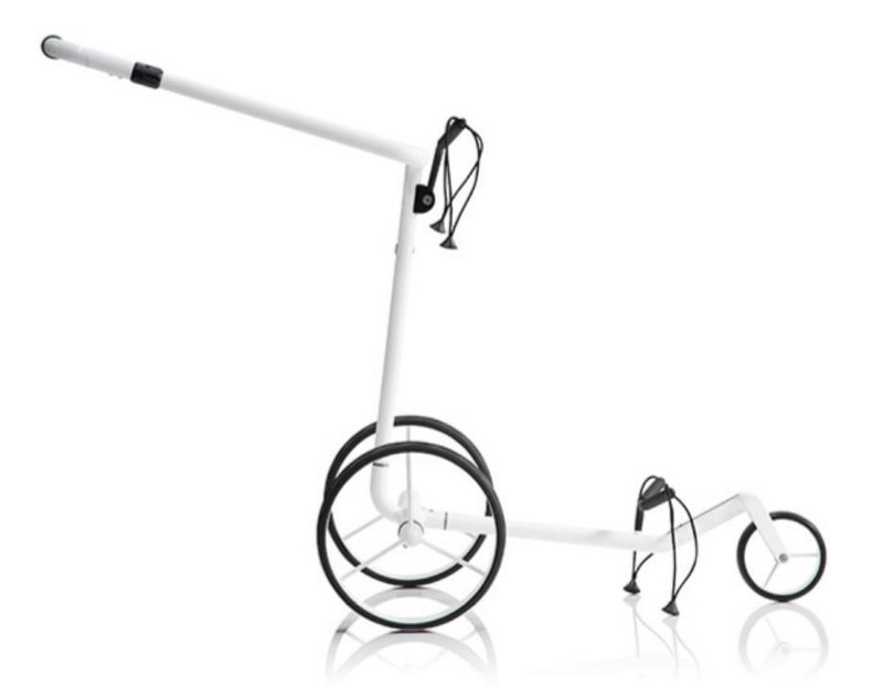 JuCad Carbon Travel Bianco SV 3.0 carrello elettrico, bianco