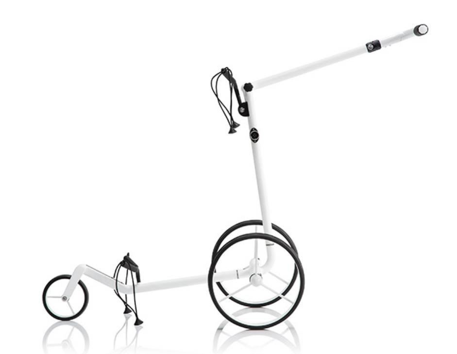 JuCad Carbon Travel Bianco SV 3.0 carrello elettrico, bianco