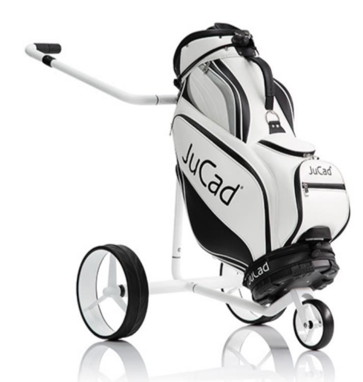 JuCad Carbon Travel Bianco SV 3.0 carrello elettrico, bianco
