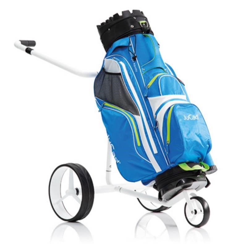 JuCad Carbon Travel Bianco SV 3.0 carrello elettrico, bianco