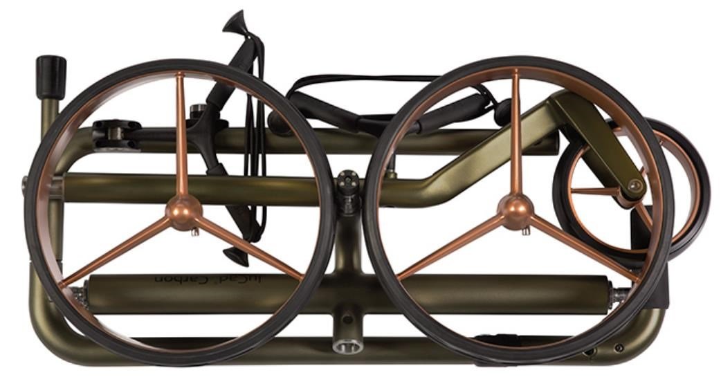 JuCad Carbon Travel Verde Rosé 3.0 carrello elettrico, rosé