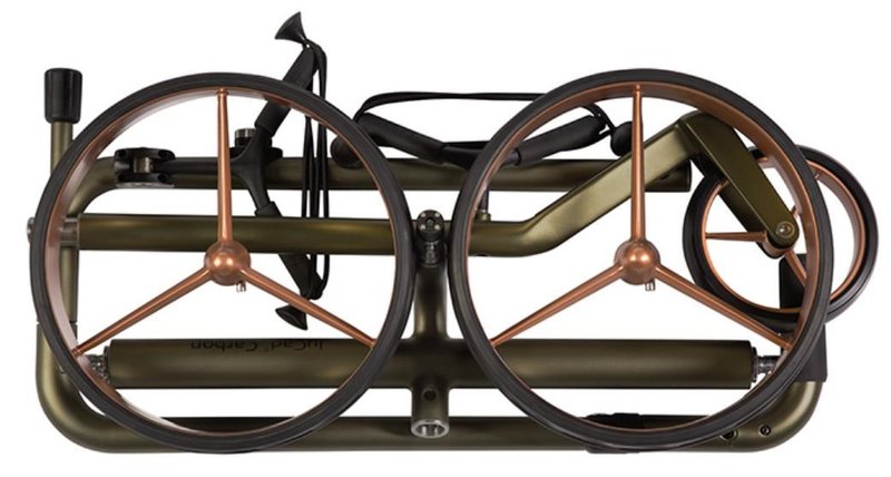 JuCad Carbon Travel Verde Rosé 3.0 carrello elettrico, rosé