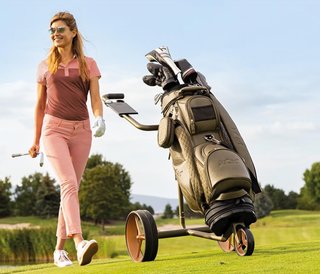 JuCad Carbon Travel Verde Rosé 3.0 carrello elettrico, rosé