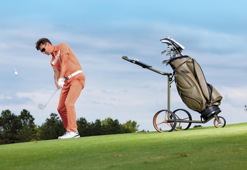 JuCad Carbon Travel Verde Rosé 3.0 carrello elettrico, rosé