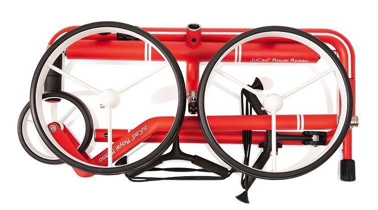 JuCad Carbon Travel Royal Rosso 3.0 carrello elettrico, rosso