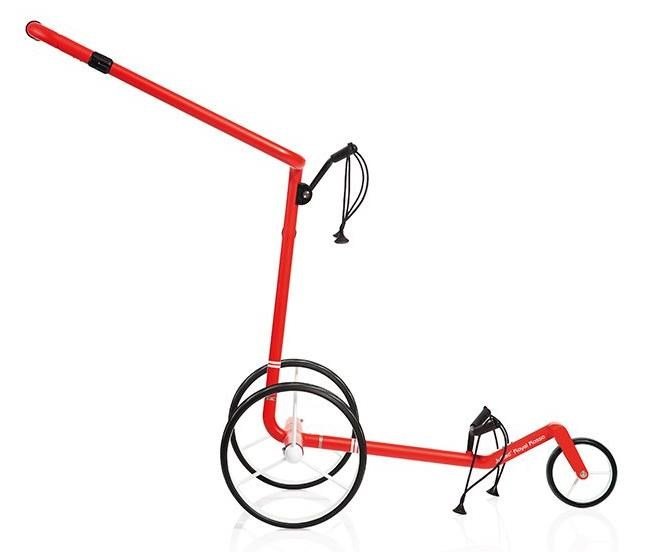 JuCad Carbon Travel Royal Rosso 3.0 carrello elettrico, rosso